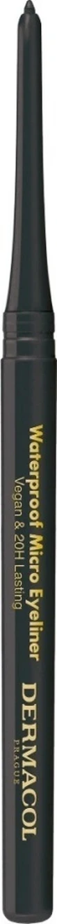 Dermacol Waterproof Micro Eyeliner олівець для автоматичної підводки очей чорний №01 1×0,08 г, автоматичний олівець для підводки очей