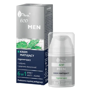 AVA, Eco Men, матирующий и восстанавливающий крем, 50 мл