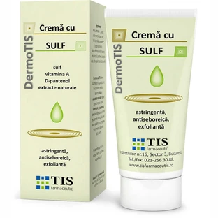 Крем DermoTis з сіркою, 50 мл, Tis Farmaceutic
