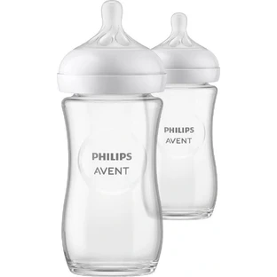 Philips AVENT Пляшечка зі скла Natural Response 240 мл, 1м + 2 шт 1×2 шт, пляшечка