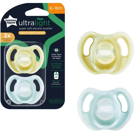 Tommee Tippee CTN Ультралегкая пустышка 6-18м 2 шт: цены и характеристики