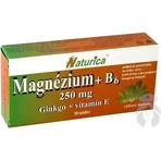 Naturica МАГНІЙ 250 мг+В6+Гінкго+вітамін Е 1×30 таблеток, дієтична добавка: ціни та характеристики