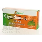 Naturica МАГНІЙ 250 мг+В6+Гінкго+вітамін Е 1×30 таблеток, дієтична добавка: ціни та характеристики