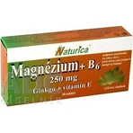 Naturica МАГНІЙ 250 мг+В6+Гінкго+вітамін Е 1×30 таблеток, дієтична добавка: ціни та характеристики