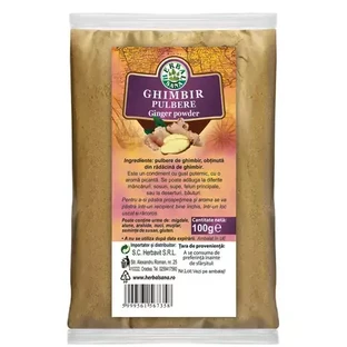 Имбирный порошок, 100 г, Herbal Sana