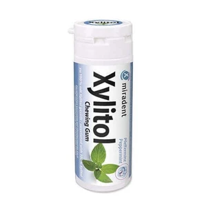 М'ятна жувальна гумка - Miradent Xylitol, 30 штук, Hager&Werken