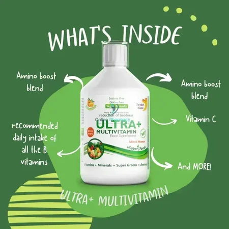 Поливитаминная жидкость Swedish Nutra Ultra+ Liquid Multivitamin, 500 мл: цены и характеристики