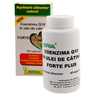 Coenzima Q10 în ulei de cătină Forte Plus 60 мг Hofigal, 40 капсул
