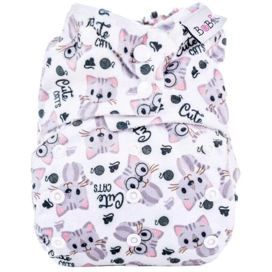 Bobánek Pocket extra soft AIO diaper Premium snaps - Cute cats: цены и характеристики