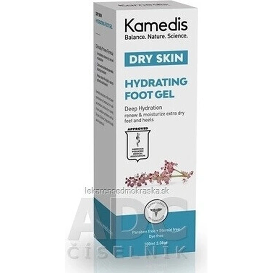 Kamedis DRY SKIN HYDRATING FOOT GEL 1×50 мл, зволожуючий гель для ніг: ціни та характеристики