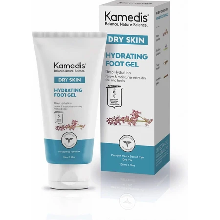 Kamedis DRY SKIN HYDRATING FOOT GEL 1×50 мл, зволожуючий гель для ніг: ціни та характеристики