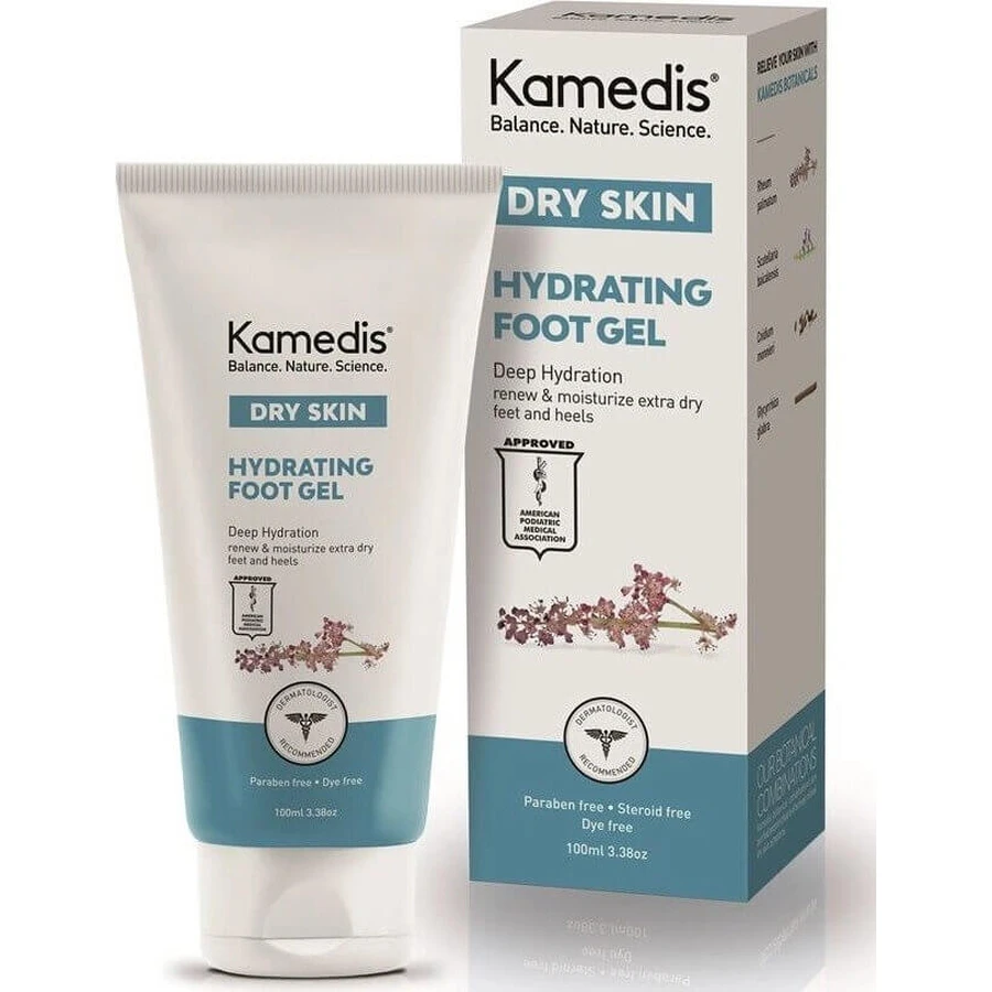 Kamedis DRY SKIN HYDRATING FOOT GEL 1×50 мл, зволожуючий гель для ніг: ціни та характеристики
