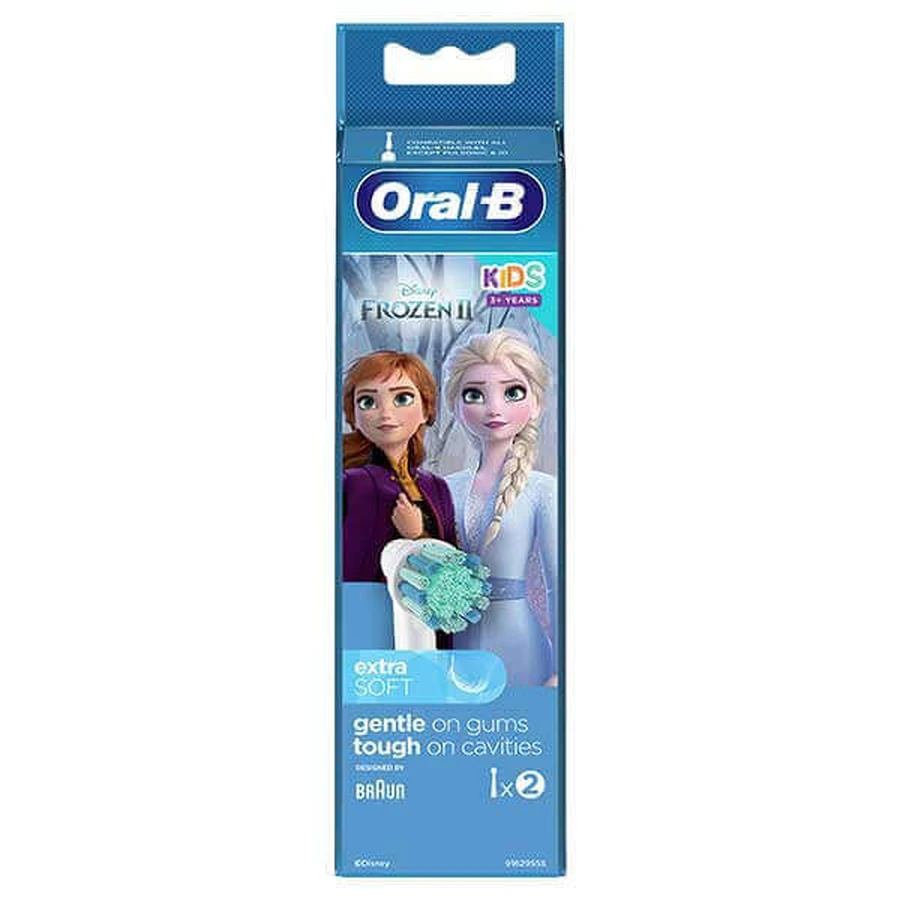 Oral-B Kids Stages Power, щетина электрической зубной щетки, Frozen EB10s-2, старше 3 лет, ультратонкая, 2 штуки: цены и характеристики