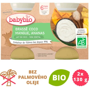 Babybio Кокосовое молоко яблоко манго 2 x 130 г