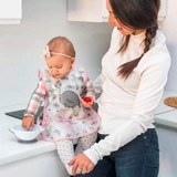 BabyOno Моющийся серый нагрудник 33х40 см 24м+