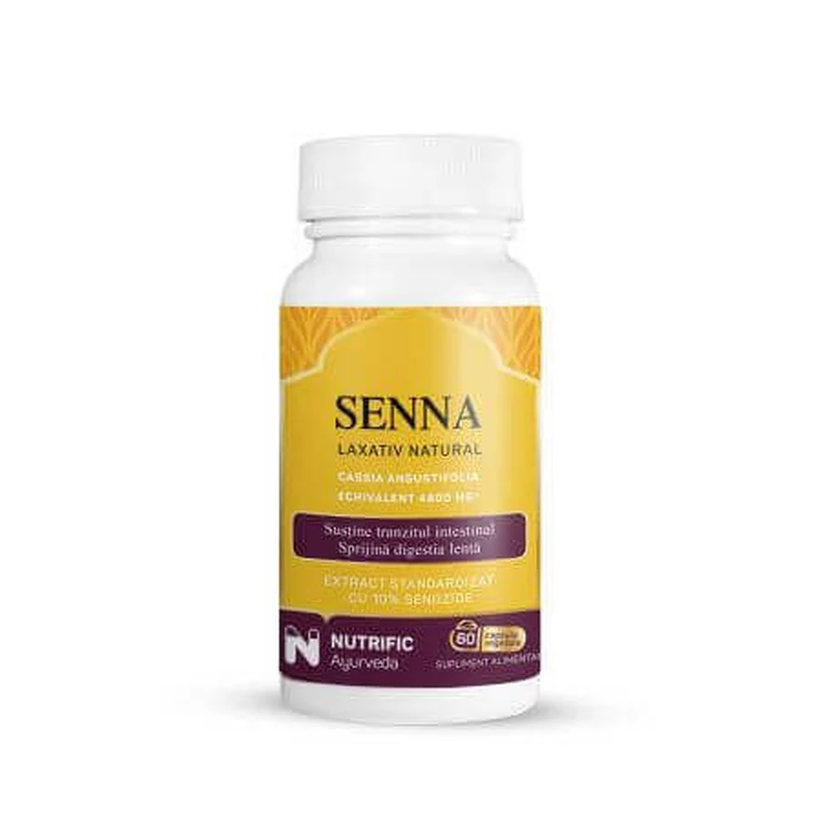 Сенна натуральне проносне, 60 капсул, Nutrific: ціни та характеристики