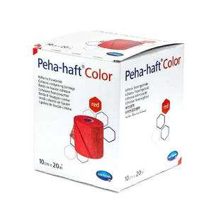 Самоклеящаяся эластичная лента Peha-haft Colour, красная (932462), 10 см x 20 м, Hartmann