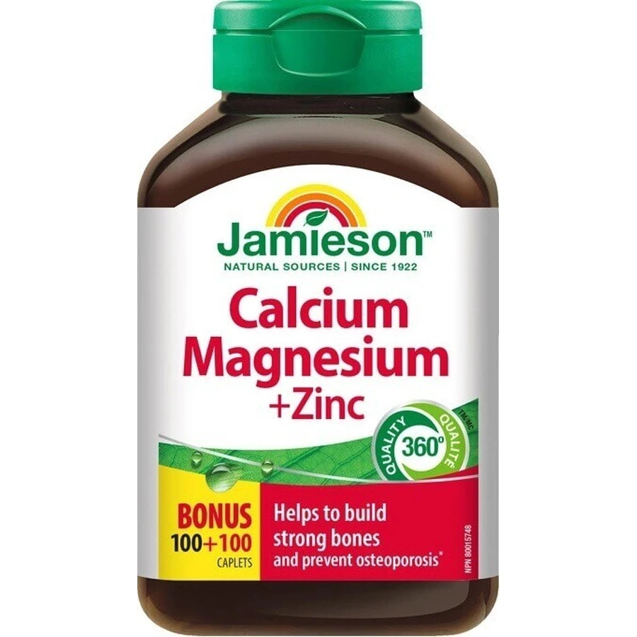 Кальций+Магний+Цинк Jamieson Сalcium+Magnesium+Zinc, 200 шт.: цены и характеристики