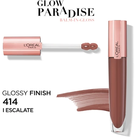 L'Oréal Paris Brilliant Signature Glow Paradise блеск для губ 414 Escalate, 7 мл: цены и характеристики