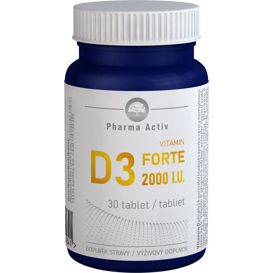 Pharma Activ Вітамін D3 FORTE 2000 МО 1×30 табл. по 1 мл, харчова добавка: ціни та характеристики