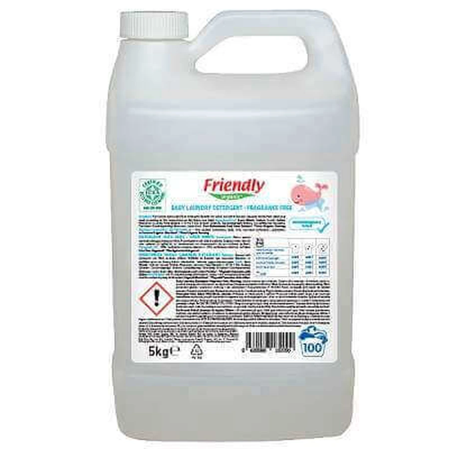 Пральний порошок Friendly organic, рідкий, органічний, без запаху, 5 кг: ціни та характеристики