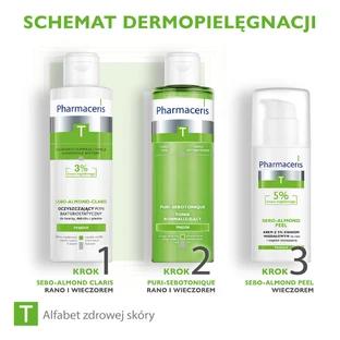 Pharmaceris T Sebo-Almond Peel, ночной крем с 5% мандариновой кислотой, отшелушивание стоп, 50 мл