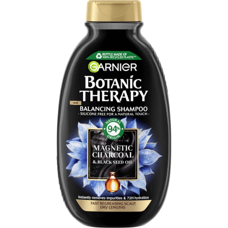 Ампон Garnier Botanic Therapy Магнітне вугілля та олія чорного насіння, 250 мл: ціни та характеристики