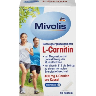 L-карнитин Mivolis L-Carnitine в капсулах 59 г, 40 капсул