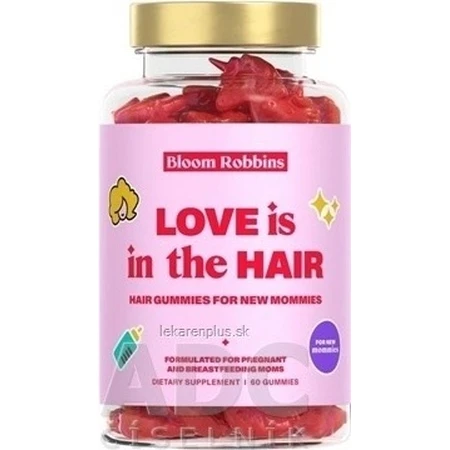 LOVE is in the HAIR - жевательные резинки для волос для молодых мам 1×60 шт, питательная добавка для мам: цены и характеристики
