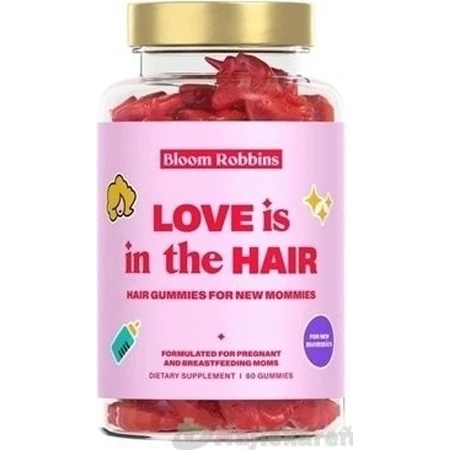 LOVE is in the HAIR - жевательные резинки для волос для молодых мам 1×60 шт, питательная добавка для мам: цены и характеристики