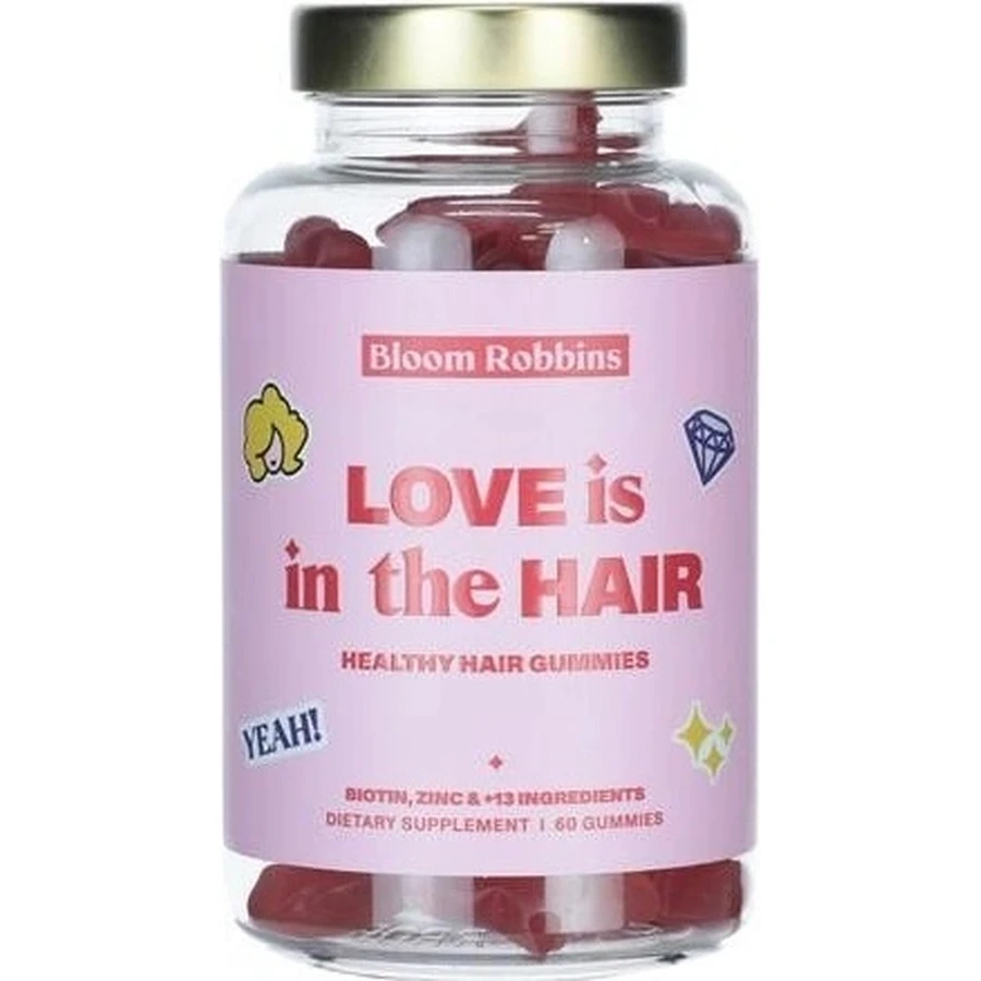 LOVE is in the HAIR - жевательные резинки для волос для молодых мам 1×60 шт, питательная добавка для мам: цены и характеристики