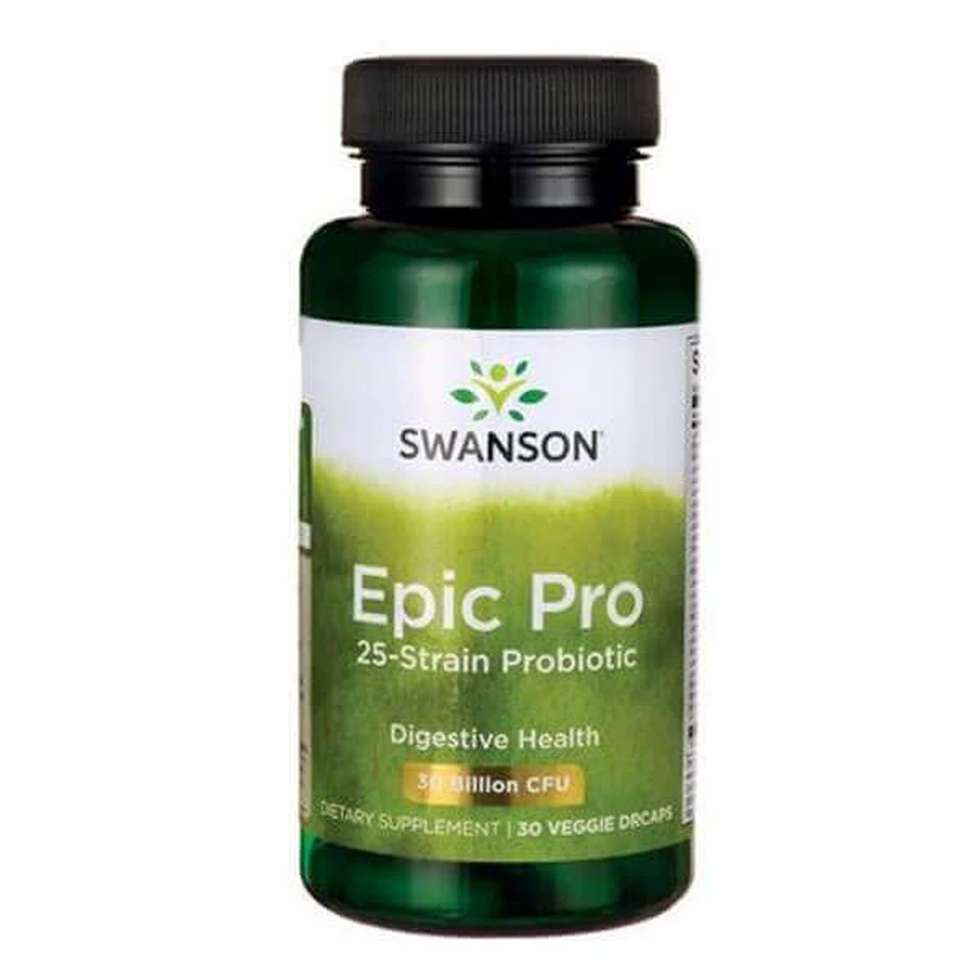 Пробиотик Swanson Epic Pro 25 штаммов, 30 вегетарианских капсул: цены и характеристики