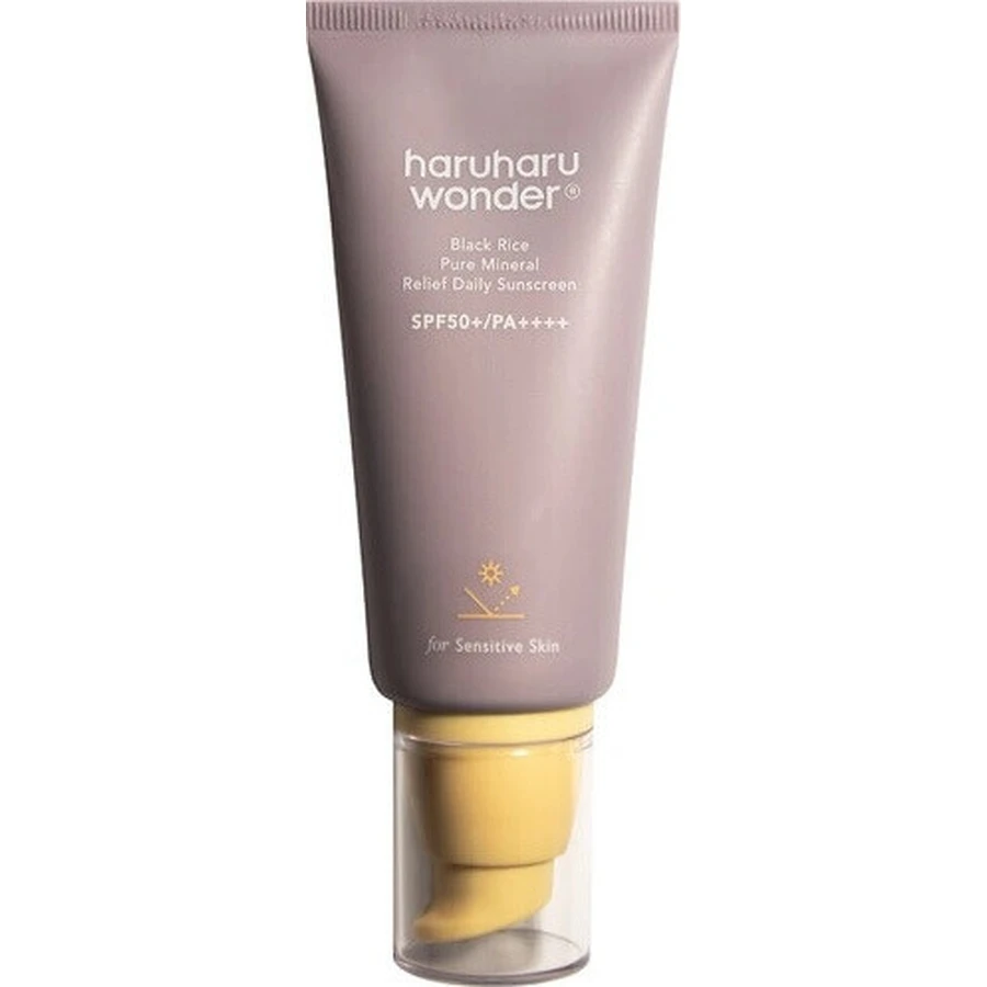 Haruharu Wonder Black Rice Pure Mineral Relief Денний сонцезахисний крем SPF50+/PA++++ 1×50 мл, мінеральний сонцезахисний крем: ціни та характеристики