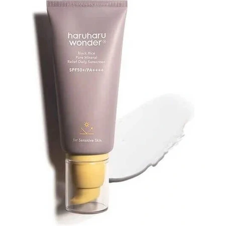 Haruharu Wonder Black Rice Pure Mineral Relief Денний сонцезахисний крем SPF50+/PA++++ 1×50 мл, мінеральний сонцезахисний крем: ціни та характеристики