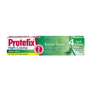 Крем для фиксации зубных протезов Protefix Extra-Strong с алоэ вера, 47 г