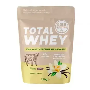 Протеиновый порошок Total Whey Vanilla, 260 г, Gold Nutrition