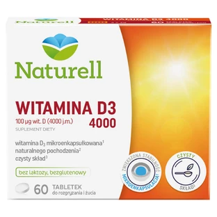 Naturell Вітамін D3 4000, 60 жувальних таблеток