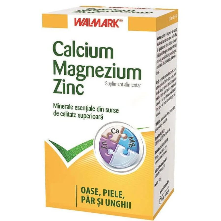 Кальций Магний Цинк Walmark Calcium Magnezium Zinc, 30 капсул: цены и характеристики