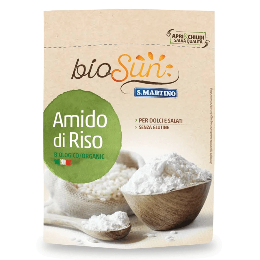 Безглютеновый рисовый крахмал Eco Biosun, 120 гр, S.Martino: цены и характеристики