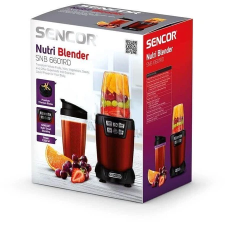 Настольный блендер Sencor SNB 6601RD nutri: цены и характеристики