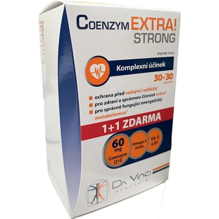 DA VINCI COENZYM Extra Strong 60 мг 1×60 капс.: ціни та характеристики