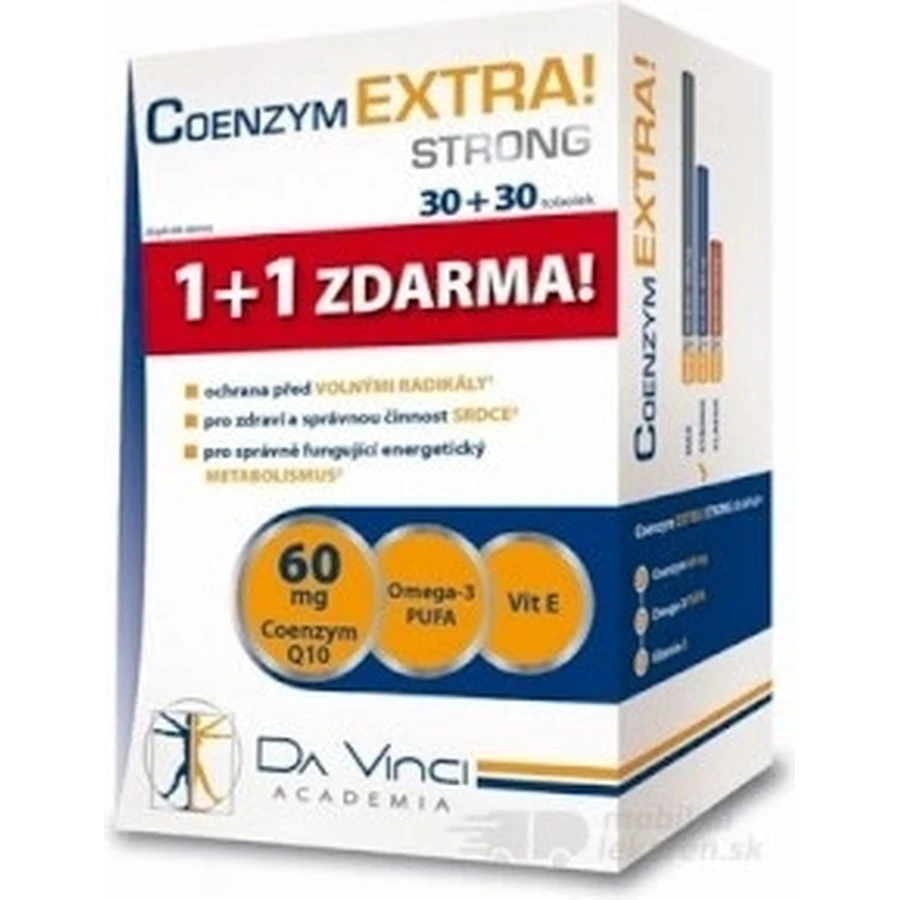 DA VINCI COENZYM Extra Strong 60 мг 1×60 капс.: ціни та характеристики