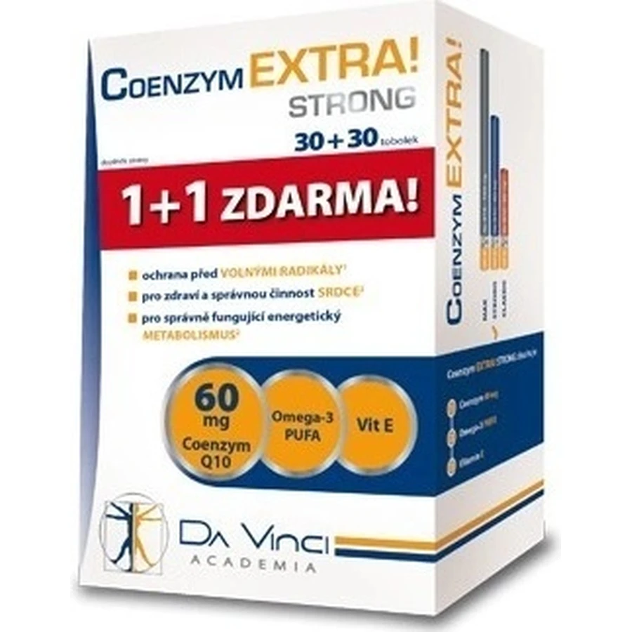 DA VINCI COENZYM Extra Strong 60 мг 1×60 капс.: ціни та характеристики