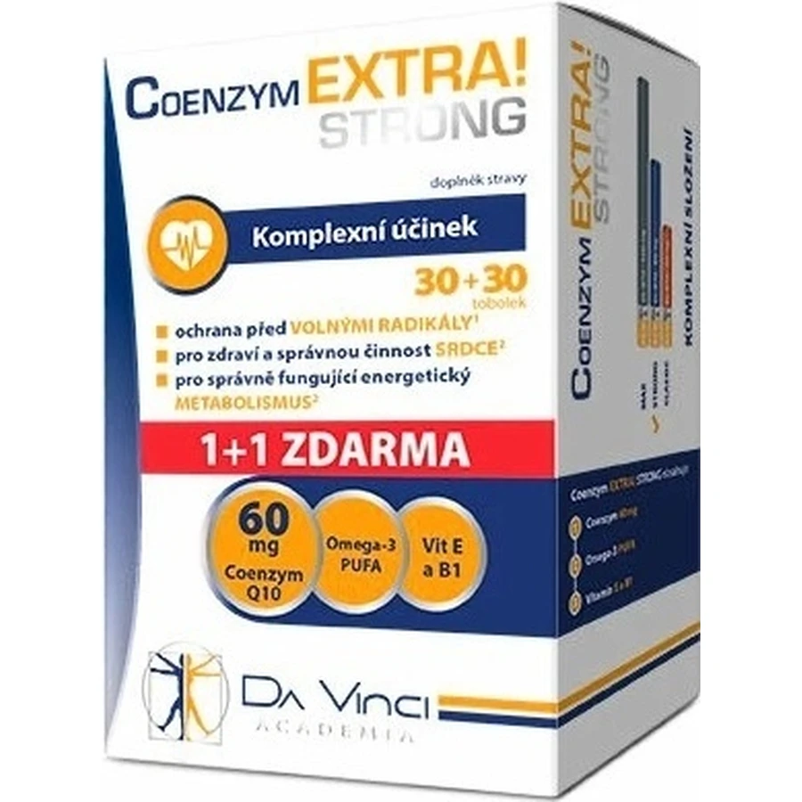 DA VINCI COENZYM Extra Strong 60 мг 1×60 капс.: ціни та характеристики
