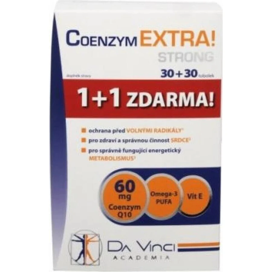 DA VINCI COENZYM Extra Strong 60 мг 1×60 капс.: ціни та характеристики