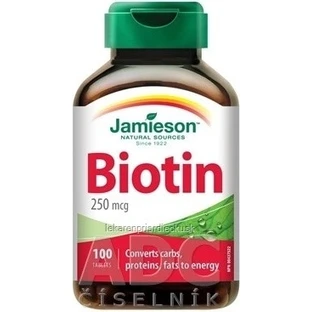 JAMIESON BIOTIN 250 мкг 1×100 тбл, біотин
