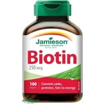 JAMIESON BIOTIN 250 мкг 1×100 тбл, біотин: ціни та характеристики