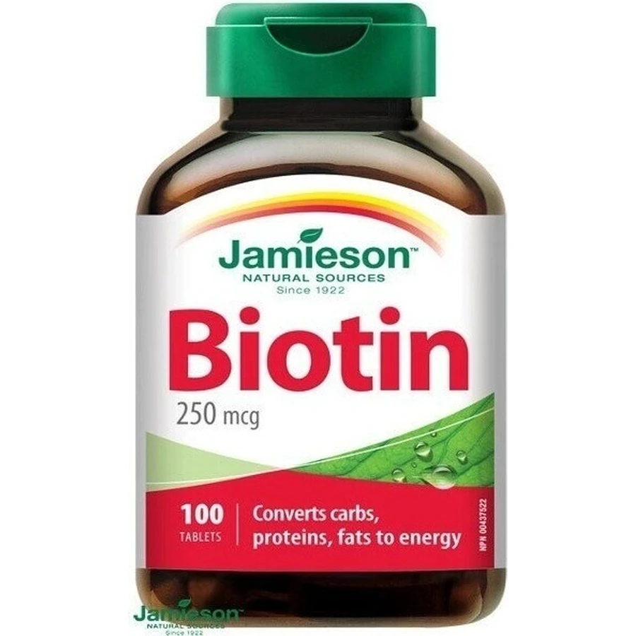 JAMIESON BIOTIN 250 мкг 1×100 тбл, біотин: ціни та характеристики