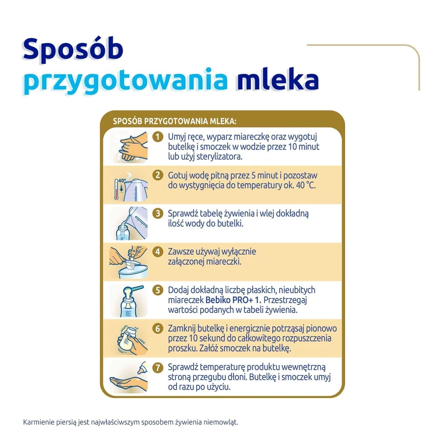 Сухая молочная смесь Bebiko Pro+ 1 Nutrriflor Pro+, с рождения, 700 г: цены и характеристики