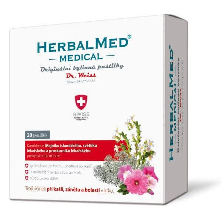 Dr.Weiss Herbalmed medical Antivirus - травяные пастилки 20 шт.: цены и характеристики
